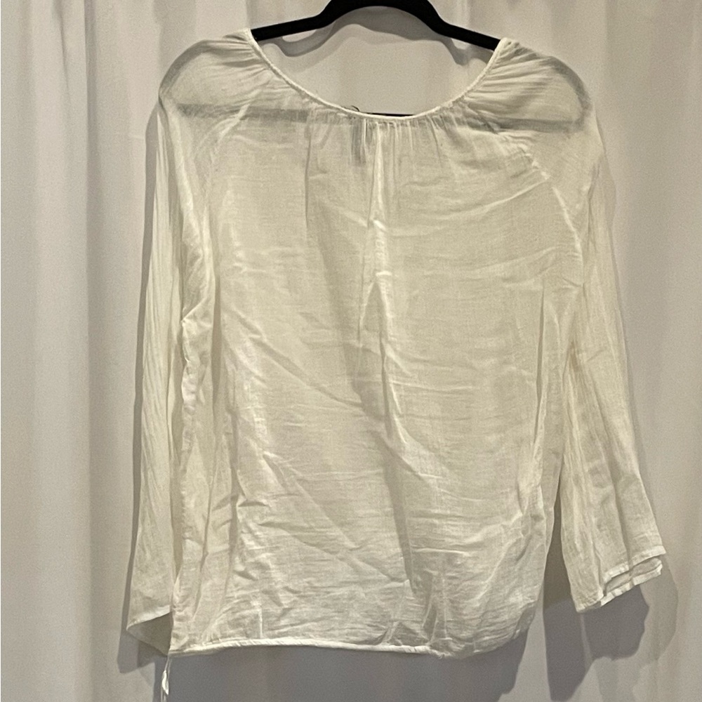 White Sheer Top - Picture 2 of 2